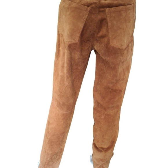 Vintage Siena Suede Pants Rust 6 - Picture 2 of 2